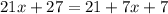 21x+27=21+7x+7